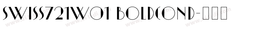 Swiss721W01 BoldCond字体转换